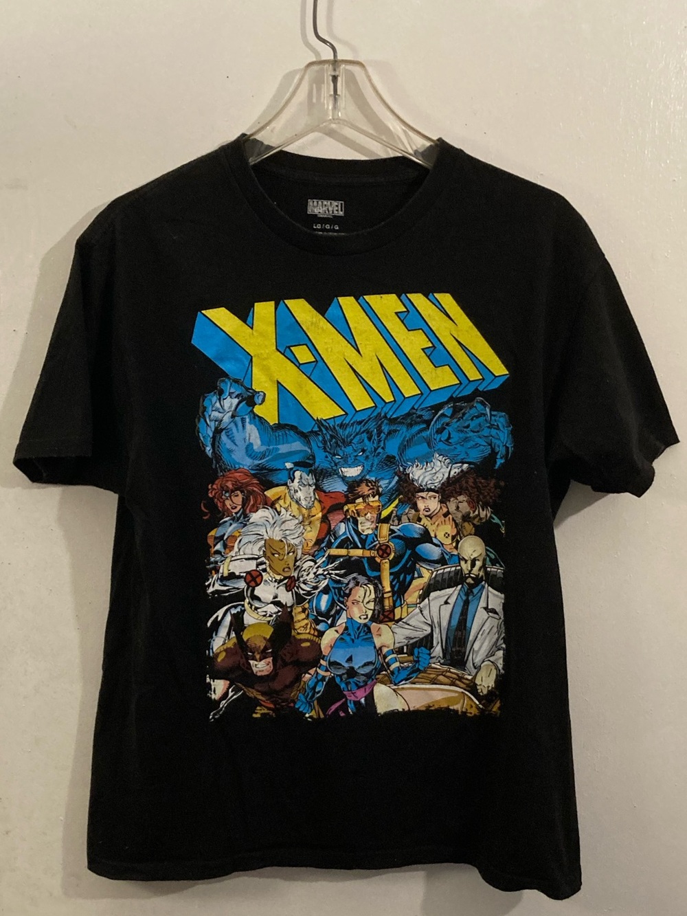 Marvel Black X-Men Graphic Tee with Yellow & Blue Logo
